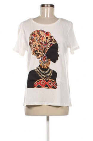Γυναικείο t-shirt Camaieu, Μέγεθος L, Χρώμα Λευκό, Τιμή 6,49 €