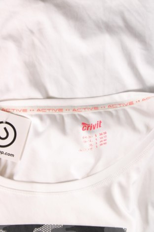 Γυναικείο t-shirt Crivit, Μέγεθος S, Χρώμα Λευκό, Τιμή 5,01 €