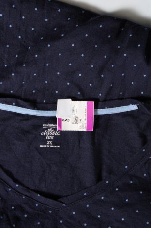 Damen T-Shirt Croft & Barrow, Größe XXL, Farbe Blau, Preis 10,74 €