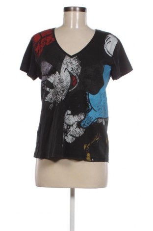 Γυναικείο t-shirt Desigual, Μέγεθος M, Χρώμα Πολύχρωμο, Τιμή 19,18 €