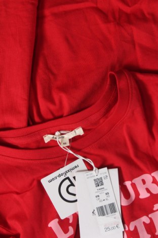 Дамска тениска Etam, Размер XS, Цвят Червен, Цена 14,40 лв.