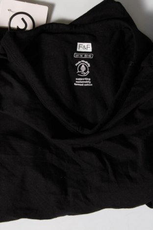 Дамска тениска F&F, Размер L, Цвят Черен, Цена 13,00 лв.