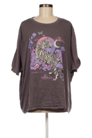 Damen T-Shirt H&M Divided, Größe 4XL, Farbe Grau, Preis 4,20 €