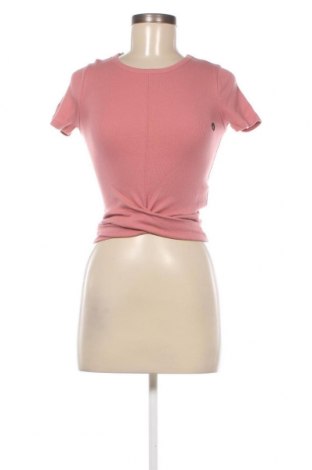 Γυναικείο t-shirt Hollister, Μέγεθος XS, Χρώμα Ρόζ , Τιμή 10,21 €