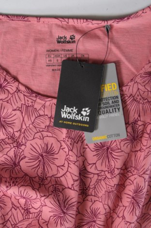 Γυναικείο t-shirt Jack Wolfskin, Μέγεθος XS, Χρώμα Ρόζ , Τιμή 18,22 €