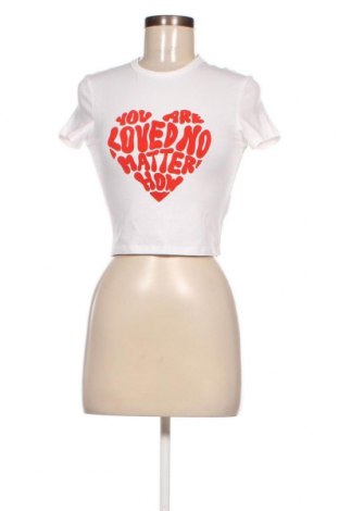 Γυναικείο t-shirt Jennyfer, Μέγεθος S, Χρώμα Λευκό, Τιμή 10,82 €