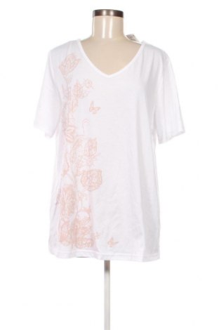 Γυναικείο t-shirt Jolina, Μέγεθος XL, Χρώμα Λευκό, Τιμή 8,04 €