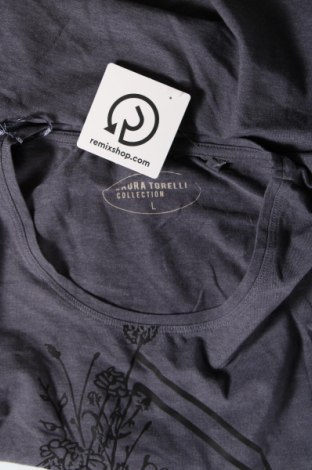 Γυναικείο t-shirt Laura Torelli, Μέγεθος L, Χρώμα Μπλέ, Τιμή 8,04 €
