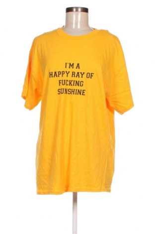 Γυναικείο t-shirt Nasty Gal, Μέγεθος M, Χρώμα Κίτρινο, Τιμή 5,94 €