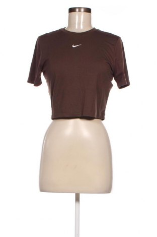 Γυναικείο t-shirt Nike, Μέγεθος M, Χρώμα Καφέ, Τιμή 19,18 €