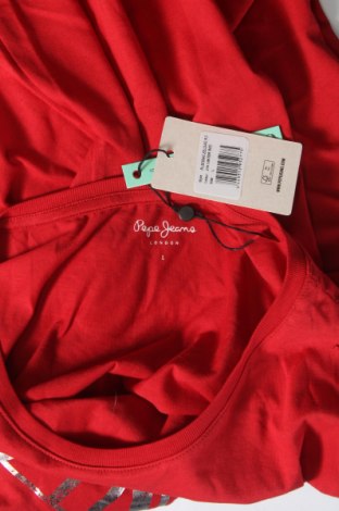 Tricou de femei Pepe Jeans, Mărime L, Culoare Roșu, Preț 169,28 Lei