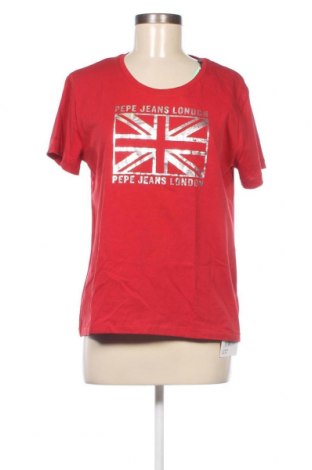 Damen T-Shirt Pepe Jeans, Größe L, Farbe Rot, Preis 26,53 €