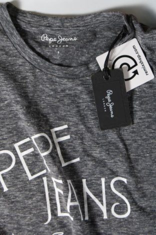 Damen T-Shirt Pepe Jeans, Größe S, Farbe Grau, Preis 19,18 €