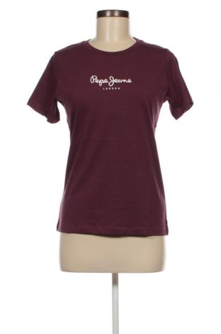 Damen T-Shirt Pepe Jeans, Größe S, Farbe Lila, Preis 19,18 €