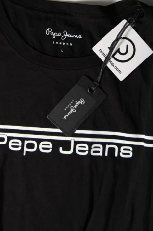 Damen T-Shirt Pepe Jeans, Größe L, Farbe Schwarz, Preis 31,32 €