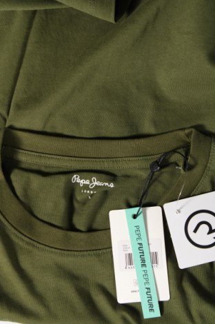 Γυναικείο t-shirt Pepe Jeans, Μέγεθος L, Χρώμα Πράσινο, Τιμή 26,53 €