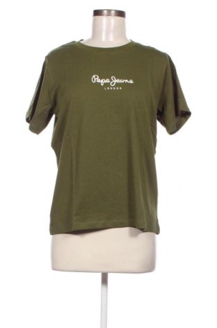 Damen T-Shirt Pepe Jeans, Größe L, Farbe Grün, Preis 26,53 €