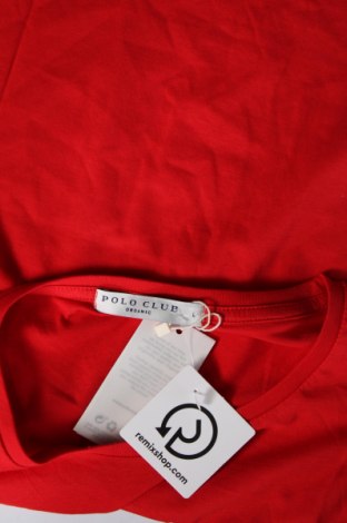 Γυναικείο t-shirt Polo Club, Μέγεθος L, Χρώμα Κόκκινο, Τιμή 27,17 €
