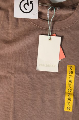 Damski T-shirt Pull&Bear, Rozmiar S, Kolor Beżowy, Cena 55,97 zł