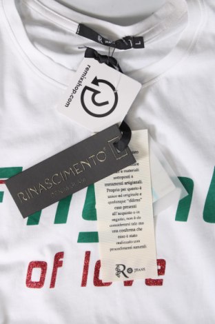 Γυναικείο t-shirt R Jeans by Rinascimento, Μέγεθος L, Χρώμα Λευκό, Τιμή 10,02 €