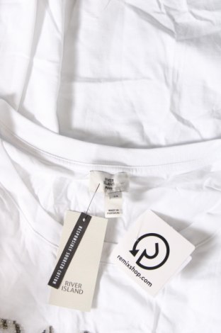 Γυναικείο t-shirt River Island, Μέγεθος 3XL, Χρώμα Λευκό, Τιμή 18,41 €
