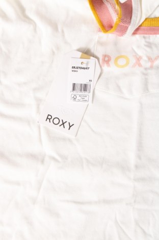 Γυναικείο t-shirt Roxy, Μέγεθος XS, Χρώμα Λευκό, Τιμή 18,56 €