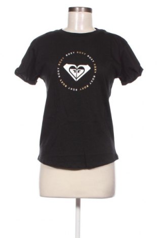 Γυναικείο t-shirt Roxy, Μέγεθος M, Χρώμα Μαύρο, Τιμή 11,14 €