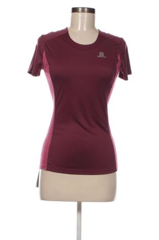 Γυναικείο t-shirt Salomon, Μέγεθος XS, Χρώμα Κόκκινο, Τιμή 22,27 €