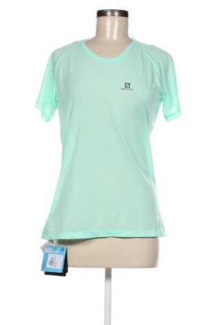Дамска тениска Salomon, Размер L, Цвят Зелен, Цена 36,00 лв.