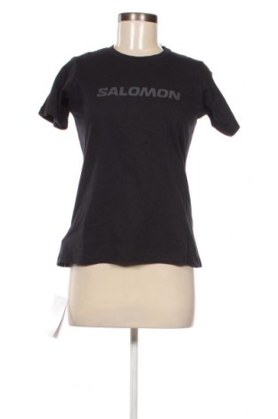 Γυναικείο t-shirt Salomon, Μέγεθος S, Χρώμα Μαύρο, Τιμή 22,27 €