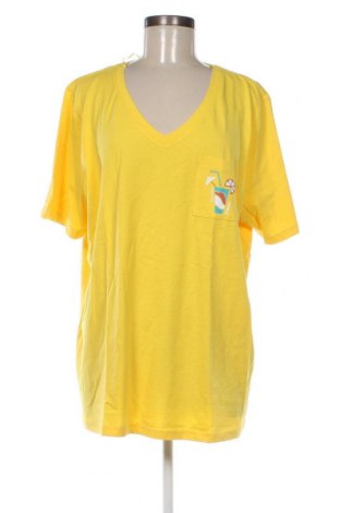 Damen T-Shirt Sheego, Größe XXL, Farbe Gelb, Preis 10,58 €