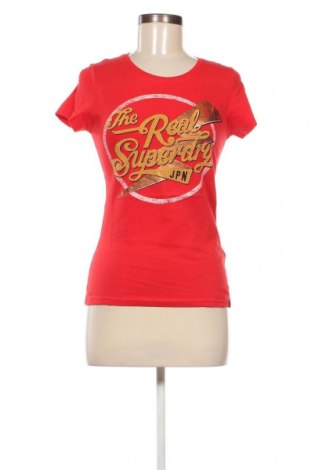Damen T-Shirt Superdry, Größe M, Farbe Rot, Preis 20,62 €