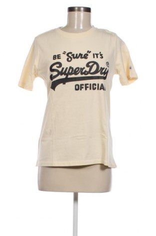 Γυναικείο t-shirt Superdry, Μέγεθος M, Χρώμα Εκρού, Τιμή 12,37 €