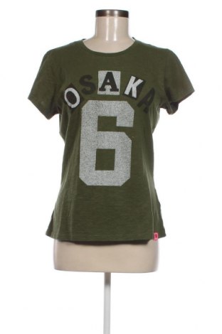 Γυναικείο t-shirt Superdry, Μέγεθος L, Χρώμα Πράσινο, Τιμή 17,53 €