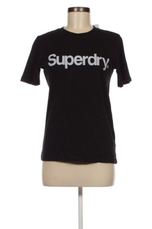 Γυναικείο t-shirt Superdry, Μέγεθος S, Χρώμα Μαύρο, Τιμή 20,00 €