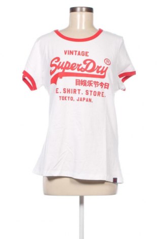 Дамска тениска Superdry, Размер XL, Цвят Бял, Цена 40,00 лв.