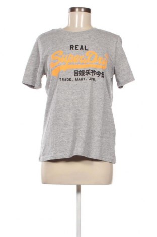 Damen T-Shirt Superdry, Größe M, Farbe Grau, Preis 20,62 €