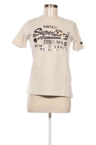 Damen T-Shirt Superdry, Größe S, Farbe Beige, Preis 12,37 €