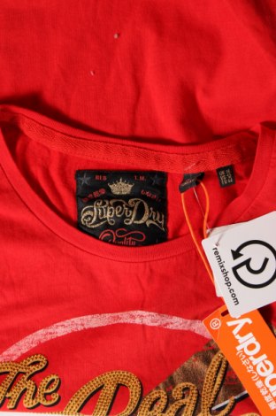 Γυναικείο t-shirt Superdry, Μέγεθος XL, Χρώμα Κόκκινο, Τιμή 11,13 €