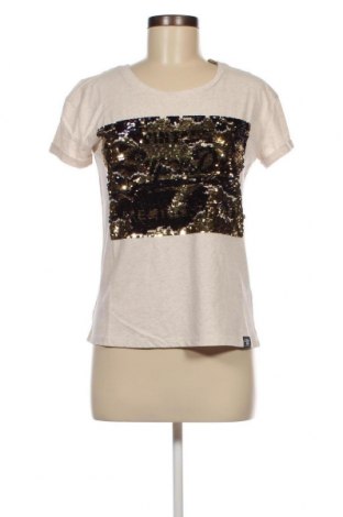 Damen T-Shirt Superdry, Größe M, Farbe Beige, Preis 12,37 €