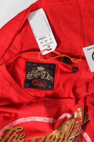 Damen T-Shirt Superdry, Größe L, Farbe Rot, Preis 9,07 €