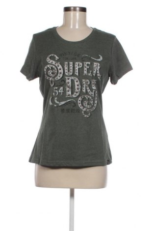 Damen T-Shirt Superdry, Größe L, Farbe Grün, Preis 20,62 €