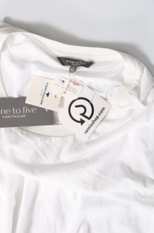 Γυναικείο t-shirt Tom Tailor, Μέγεθος XL, Χρώμα Λευκό, Τιμή 18,56 €