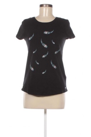 Γυναικείο t-shirt Tom Tailor, Μέγεθος XS, Χρώμα Μαύρο, Τιμή 10,21 €