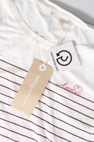 Γυναικείο t-shirt Tom Tailor, Μέγεθος L, Χρώμα Λευκό, Τιμή 18,56 €