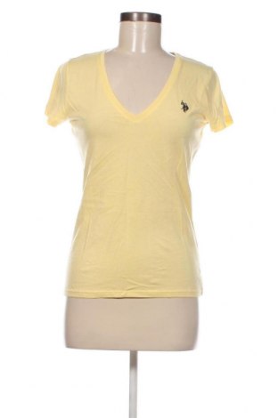 Damski T-shirt U.S. Polo Assn., Rozmiar S, Kolor Żółty, Cena 99,16 zł