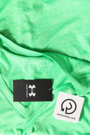 Γυναικείο t-shirt Under Armour, Μέγεθος S, Χρώμα Πράσινο, Τιμή 34,86 €