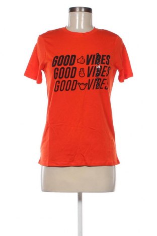 Γυναικείο t-shirt Undiz, Μέγεθος S, Χρώμα Πορτοκαλί, Τιμή 5,20 €
