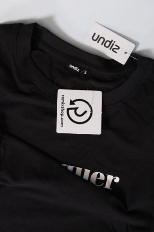 Γυναικείο t-shirt Undiz, Μέγεθος S, Χρώμα Μαύρο, Τιμή 18,56 €