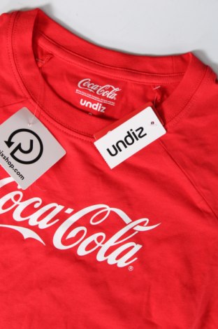 Γυναικείο t-shirt Undiz, Μέγεθος S, Χρώμα Κόκκινο, Τιμή 10,58 €